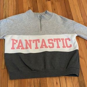 Girls long sleeve crop top